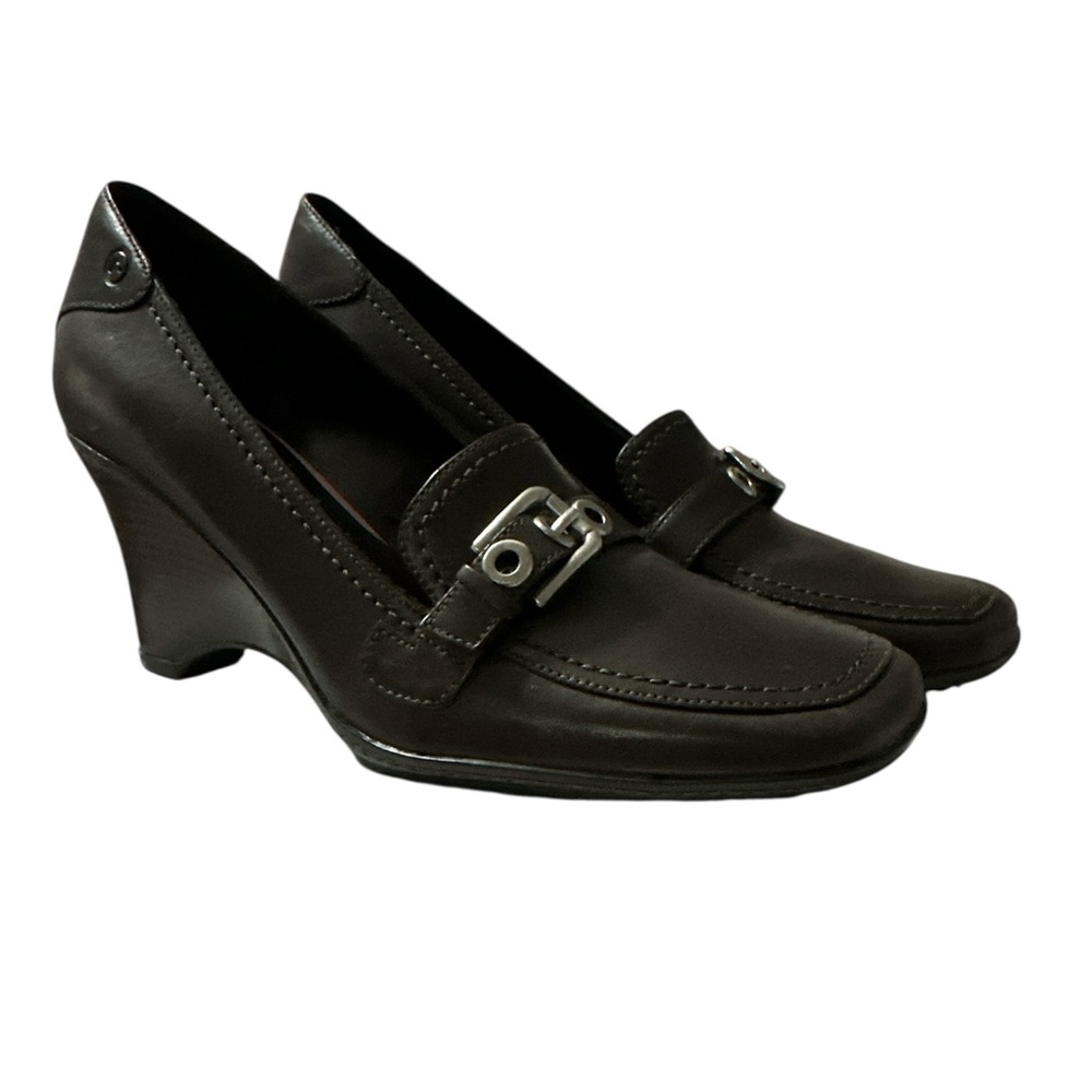 Rockport Sole Innovation Sinead Dark Brown Wedge Loafers.  New in Box, Size 8.5